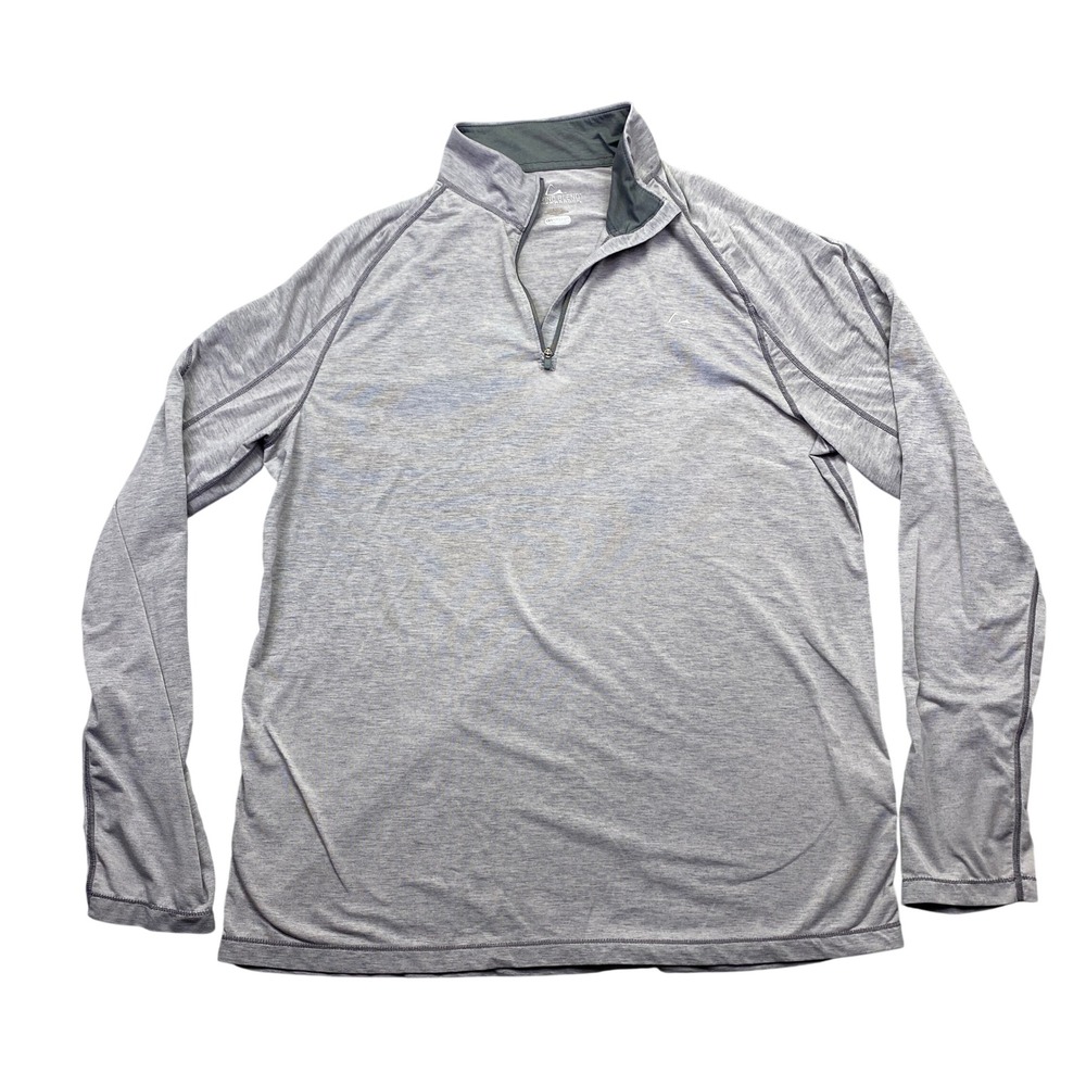 Paradox Merino Blend Quarter Zip Pullover‎ Men L Gray Dri-Release Performance